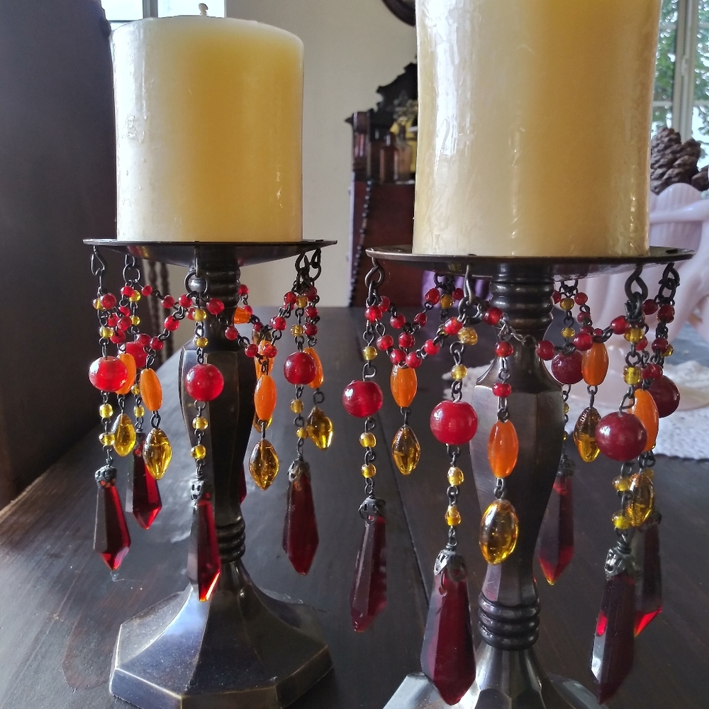 Candle beaded stands